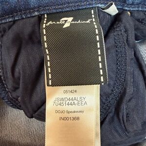 7 For All Mankind Dojo Speakeasy size 34